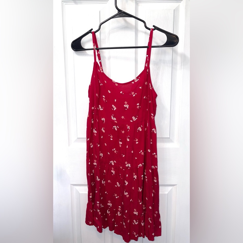 Hollister Red Floral Dress  (USED)